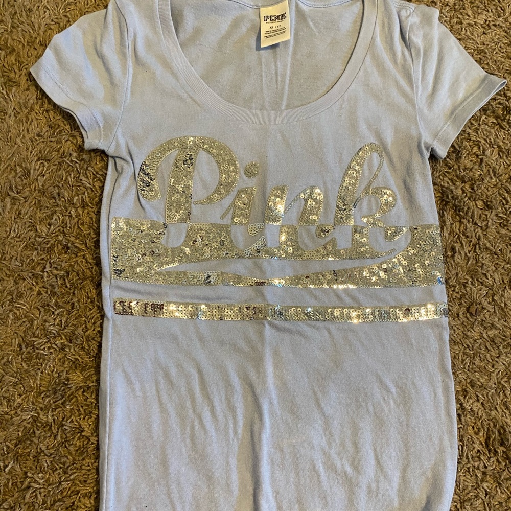 PINK sequin t shirt